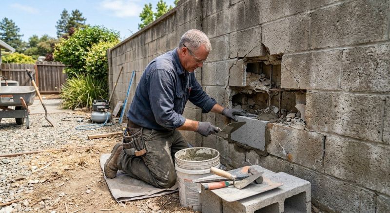Block Wall Repair