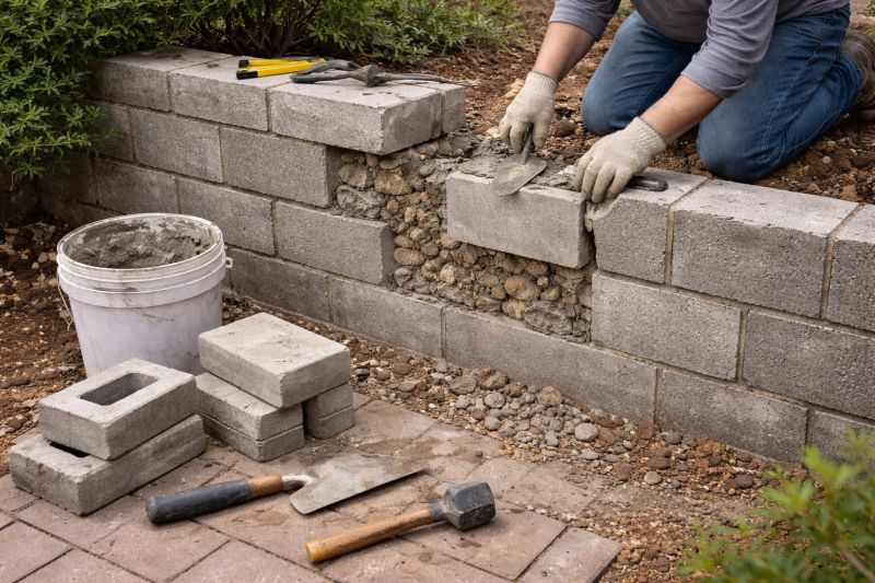 Block Wall Repair in Everett, WA