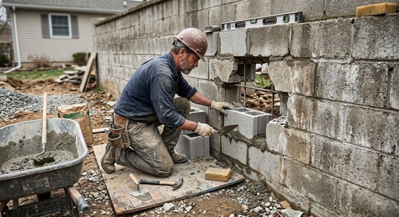 Block Wall Repair in Lake Stevens, WA