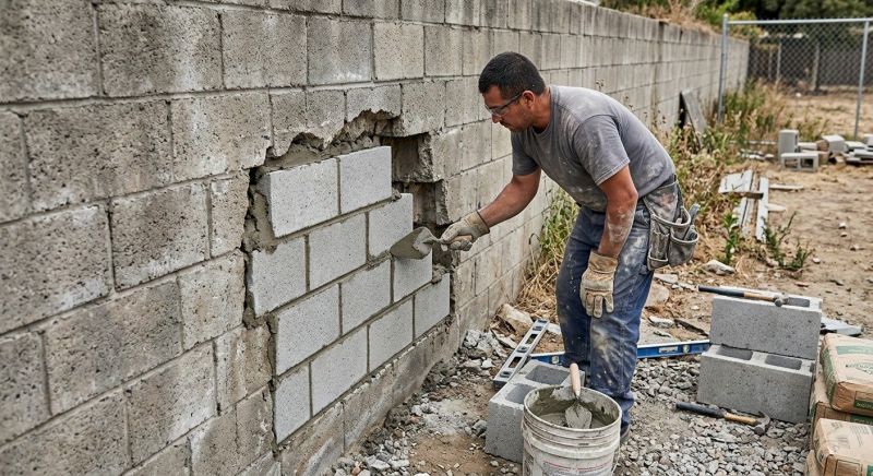 Block Wall Repair in Sultan, WA
