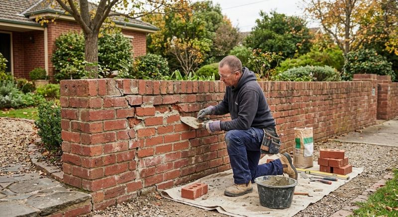 Brick Fence Repair in Snohomish County, WA