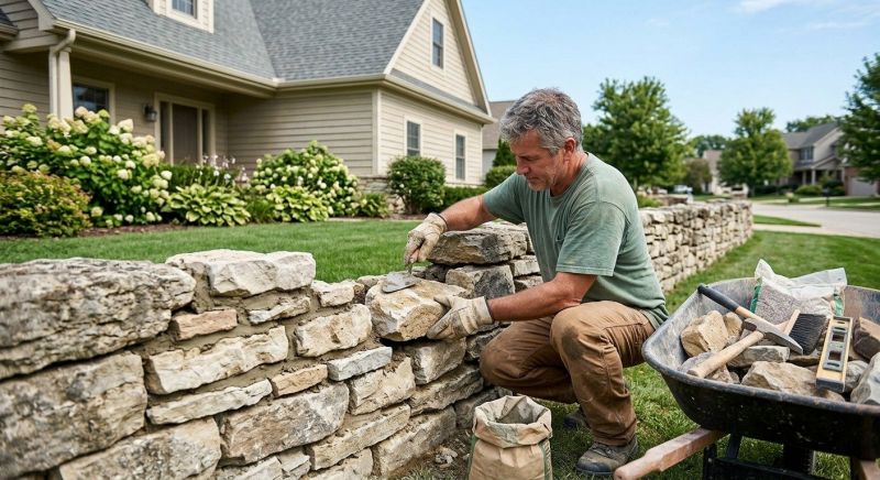 Brick Fence Repair in Snohomish County, WA