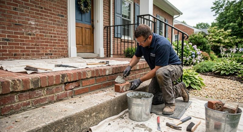 Brick Stairs Repair in Kenmore, WA