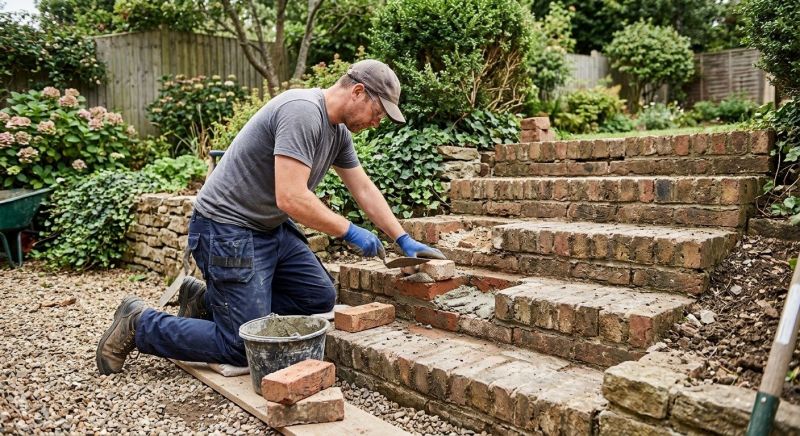 Brick Stairs Repair in Monroe, WA