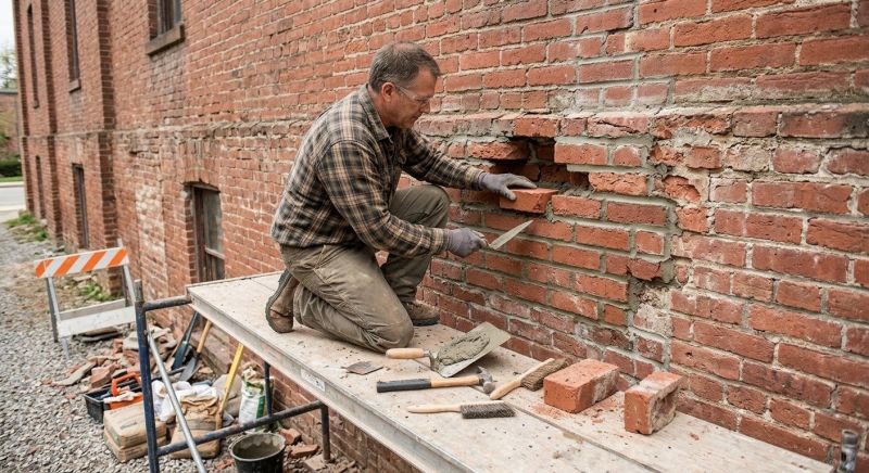 Brick Stairs Repair in Monroe, WA