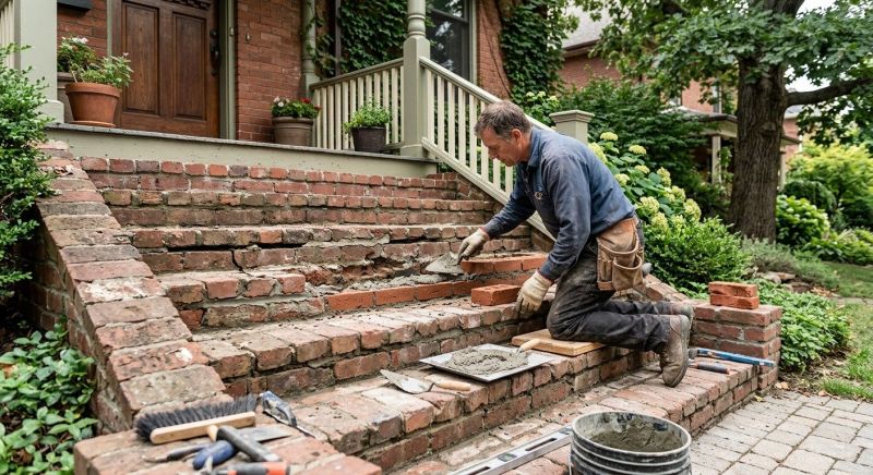 Brick Stairs Repair in Snohomish, WA