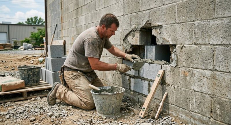 Cement Block Repair in Snohomish County, WA