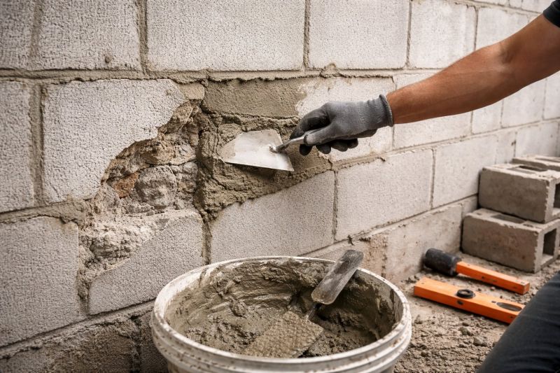 Cinder Block Wall Repair in Freeland, WA