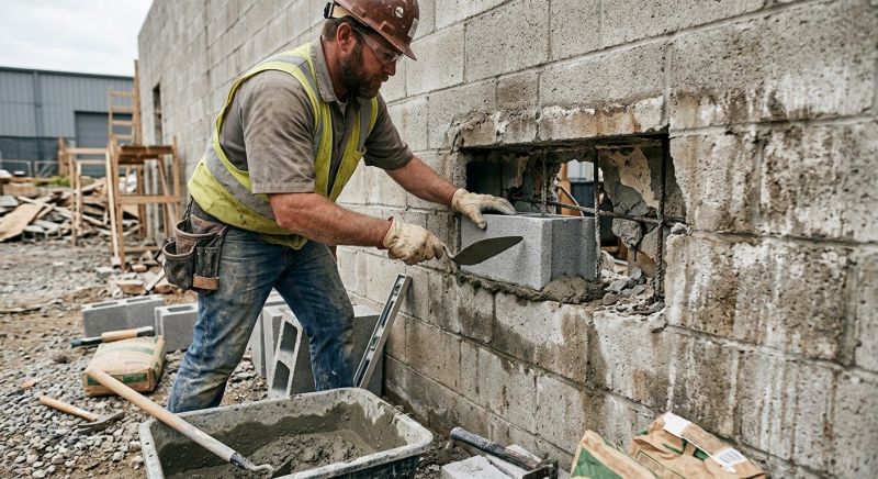 Concrete Block Repair in Bothell, WA