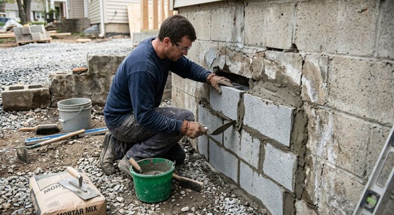 Concrete Block Repair in Langley, WA