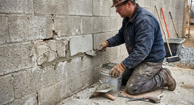 Concrete Block Repair in Snohomish County, WA