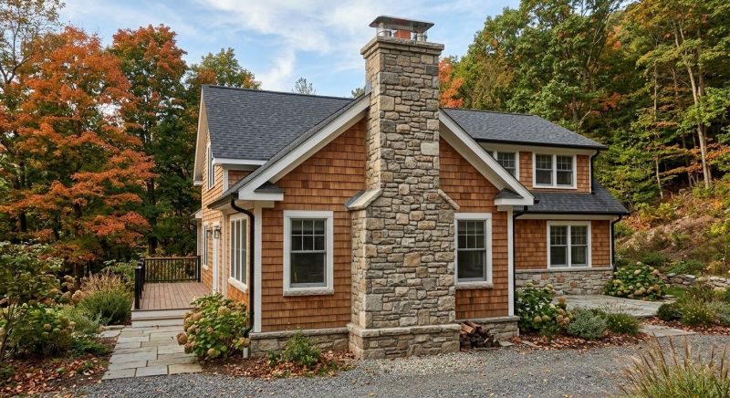 Stone Chimney Installation in Mukilteo, WA