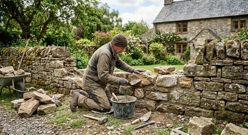 Stone Wall Repair in Monroe, WA